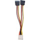SYBA Multimedia Molex to 2x SATA Power Cable - For Hard Drive - 5.50" Cord Length SY-CAB40007