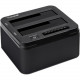 SYBA Multimedia SY-ENC50121 Drive Dock SATA/600 - USB 3.0 Host Interface External - Hot Swappable Bays - 2 x HDD Supported - 2 x SSD Supported - 2 x Total Bay - 2 x 2.5"/3.5" Bay SY-ENC50121