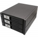 SYBA Multimedia Drive Enclosure Internal - 3 x Total Bay - 3 x 3.5" Bay - 6Gb/s SAS, Serial ATA/600 - Aluminum - Cooling Fan - 5.25" SY-MRA35029