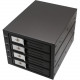 SYBA Multimedia Drive Enclosure Internal - 4 x Total Bay - 4 x 3.5" Bay - Serial ATA/600, 6Gb/s SAS - Aluminum - Cooling Fan - 5.25" SY-MRA35030