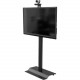 Video Furniture International VFI SYZ42 Mobile Display Stand - Up to 60" Screen Support - 70" Height x 30" Width x 17.5" Depth - Floor - Steel - Black SYZ42-B