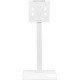 Video Furniture International VFI SYZ42 Mobile Display Stand - Up to 60" Screen Support - 75 lb Load Capacity - 70" Height x 30" Width x 17.5" Depth - Floor - Steel - White SYZ42-W