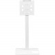 Video Furniture International VFI SYZ42 Mobile Display Stand - Up to 60" Screen Support - 75 lb Load Capacity - 70" Height x 30" Width x 17.5" Depth - Floor - Steel - White SYZ42-W
