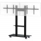 Video Furniture International VFI SYZ80 Mobile Interactive Stand - Up to 70" Screen Support - 250 lb Load Capacity - 68" Height x 44" Width x 22" Depth - Floor - Metal - Black SYZ80-D-B