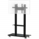 Video Furniture International VFI SYZ80 Mobile Interactive Stand - Up to 70" Screen Support - 250 lb Load Capacity - 68" Height x 44" Width x 22" Depth - Floor - Metal - Black SYZ80-S-B