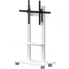 Video Furniture International VFI SYZ80 Mobile Interactive Stand - Up to 90" Screen Support - 250 lb Load Capacity - 68" Height x 44" Width x 22" Depth - Floor - Metal - White SYZ80-XL-W