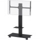 Video Furniture International VFI Economy LCD Monitor Stand for Single/Dual Monitors - Up to 55" Screen Support - 250 lb Load Capacity - 1 x Shelf(ves) - 68" Height x 84" Width x 22" Depth - Floor - Steel - Black SYZ84-CS55-B