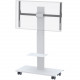 Video Furniture International VFI Economy LCD Monitor Stand for Single/Dual Monitors - Up to 55" Screen Support - 250 lb Load Capacity - 1 x Shelf(ves) - 68" Height x 84" Width x 22" Depth - Floor - Steel - White SYZ84-CS55-W