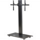 Video Furniture International VFI Economy LCD Monitor Stand (40" - 65" Displays) - Up to 65" Screen Support - 250 lb Load Capacity - 68" Height x 44" Width x 22" Depth - Metal, Steel - Black SYZ84-S-B