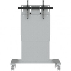 Video Furniture International VFI SYZ90 Mobile Height Adjustable Stand - Up to 70" Screen Support - 290 lb Load Capacity - 74.8" Height x 43" Width x 30" Depth - Metal - Gray SYZ90-S