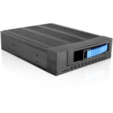 iStarUSA T-7M1HD Drive Bay Adapter for 5.25" 12Gb/s SAS, Serial ATA/600 - Serial ATA Host Interface Internal - Blue - Yes - 1 x HDD Supported - 1 x SSD Supported - 1 x 2.5"/3.5" Bay - Aluminum T-7M1HD-BLUE