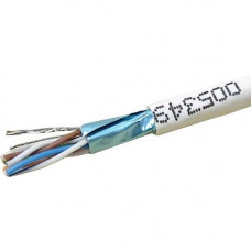 Weltron CAT5e Solid Shielded Plenum (CMP) Network Cable - 1000 ft Category 5e Network Cable for Network Device - First End: 1 x Bare Wire - Second End: 1 x Bare Wire - Shielding - 24 AWG - White T2404L5EPSH-WH