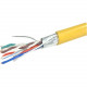 Weltron CAT5e Solid Shielded Plenum (CMP) Network Cable - 1000 ft Category 5e Network Cable for Network Device - First End: 1 x Bare Wire - Second End: 1 x Bare Wire - Shielding - 24 AWG - Yellow T2404L5EPSH-YL