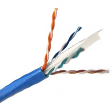Weltron CAT6 Solid CMR Cable (1000 ft) - 1000 ft Category 6 Network Cable for Network Device - First End: 1 x Bare Wire - Second End: 1 x Bare Wire - 23 AWG - Blue T2404L6-BL