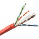 Weltron 1000ft Cat6 UTP 550 MHz Solid PVC CMR Cable - Orange - 1000 ft Category 6 Network Cable for Network Device - Bare Wire - Bare Wire - Orange T2404L6-OR