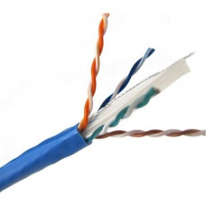 Weltron CAT6 Stranded (CMR) Network Cable - 1000 ft Category 6 Network Cable for Network Device - First End: 1 x Bare Wire - Second End: 1 x Bare Wire - 23 AWG - Blue T2404L6PA-BL