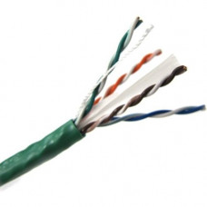 Weltron CAT6 Stranded (CMR) Network Cable - 1000 ft Category 6 Network Cable for Network Device - First End: 1 x Bare Wire - Second End: 1 x Bare Wire - 23 AWG - Green T2404L6PA-GN