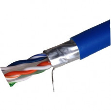 Weltron CAT6 Stranded Shielded (CMR) Network Cable - 1000 ft Category 6 Network Cable for Network Device - First End: 1 x Bare Wire - Second End: 1 x Bare Wire - Shielding - 23 AWG - Blue T2404L6PASH-BL