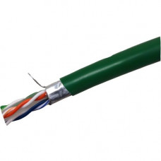 Weltron CAT6 Stranded Shielded (CMR) Network Cable - 1000 ft Category 6 Network Cable for Network Device - First End: 1 x Bare Wire - Second End: 1 x Bare Wire - Shielding - 23 AWG - Green T2404L6PASH-GN