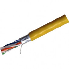 Weltron CAT6 Stranded Shielded (CMR) Network Cable - 1000 ft Category 6 Network Cable for Network Device - First End: 1 x Bare Wire - Second End: 1 x Bare Wire - Shielding - 23 AWG - Yellow T2404L6PASH-YL