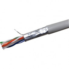 Weltron CAT6 Solid Shielded (CMR) Network Cable - 1000 ft Category 6 Network Cable for Network Device - First End: 1 x Bare Wire - Second End: 1 x Bare Wire - Shielding - 23 AWG - Ash T2404L6SH-AH