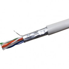 Weltron CAT6 Solid Shielded (CMR) Network Cable - 1000 ft Category 6 Network Cable for Network Device - First End: 1 x Bare Wire - Second End: 1 x Bare Wire - Shielding - 23 AWG - White T2404L6SH-WH