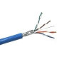 Weltron Cat 6 STP 550 MHz Solid Shielded Plenum CMP Cable - 1000 Feet - Blue - 1000 ft Category 6 Network Cable for Network Device - First End: 1 x Bare Wire - Second End: 1 x Bare Wire - Shielding - Blue T2404L6SHP-BL