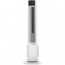 Lasko Floor Fan - 4 Speed - Electronic Control Panel, Timer, Auto Safety Shutoff, Remote, Oscillating, Space Saving, Carrying Handle, Heat Resistant, Energy Efficient, Air Circulation - 38.6" Height x 12" Width T38400