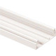 Panduit T-45 Raceway Base with Adhesive and Pre-punched Mounting Holes, 8 Foot Length - Electric Ivory - 8 Pack - Polyvinyl Chloride (PVC) - TAA Compliance T45BEI8-A