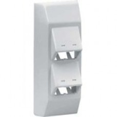 Panduit Pan-Way Faceplate - Off White - Polyvinyl Chloride (PVC) - TAA Compliance T45HDBIW