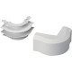 Panduit Pan-Way T-45 Outside Corner Fitting - Electric Ivory - 1 Pack - RoHS, TAA Compliance T45OCEI
