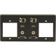 Kramer T4F-2S Faceplate Insert - 2 x Mini-phone Port(s) - 2 x RJ-45 Port(s) - 2 x VGA Port(s) T4F-2S