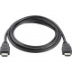 HP HDMI Audio/Video Cable - 6 ft HDMI A/V Cable for Audio/Video Device, Desktop Computer - First End: 1 x HDMI (Type A) Male Digital Audio/Video - Second End: 1 x HDMI (Type A) Male Digital Audio/Video - Gold Plated Connector - Black - 1 T6F94AA