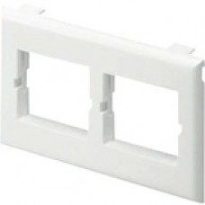 Panduit Faceplate - 1-gang - White - Polyvinyl Chloride (PVC) - TAA Compliance T70BH2WH