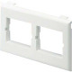 Panduit Faceplate - 1-gang - White - Polyvinyl Chloride (PVC) - TAA Compliance T70BH2WH