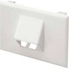 Panduit Faceplate - 1-gang - Electric Ivory - Polyvinyl Chloride (PVC) - TAA Compliance T70FH2EI