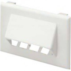 Panduit Faceplate - 1-gang - Electric Ivory - Polyvinyl Chloride (PVC) - TAA Compliance T70FH4EI