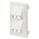 Panduit Pan-Way Classic 4 Sockets Single Gang Faceplate - 4 x Total Number of Socket(s) - 1-gang - Off White - TAA Compliance T70FV4IW