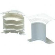 Panduit Cable Raceway Corner - Corner - White - 1 Pack - Polyvinyl Chloride (PVC) - TAA Compliance T70ICWH