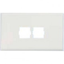 Panduit T70 Horizontal Snap-on Faceplate for SYSTIMAX Communication Modules - 2 Port - 2 x Total Number of Socket(s) - White - TAA Compliance T70L2WH