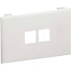 Panduit Faceplate - 1-gang - Off White - Polyvinyl Chloride (PVC) - TAA Compliance T70N2IW