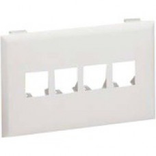 Panduit Faceplate - 1-gang - Off White - Polyvinyl Chloride (PVC) - TAA Compliance T70N4IW