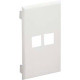 Panduit Faceplate - 1-gang - Off White - Polyvinyl Chloride (PVC) - TAA Compliance T70NV2IW