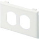 Panduit T70PEI Faceplate - 1-gang - Electric Ivory - Polyvinyl Chloride (PVC) - TAA Compliance T70PEI