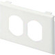 Panduit Faceplate - 1-gang - Off White - Polyvinyl Chloride (PVC) - TAA Compliance T70PIW