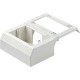 Panduit Pan-Way T70WC2IW T-70 Workstation Outlet Center for Snap-on Faceplates - Mount Box - Off White - 1 Pack - TAA Compliance T70WC2IW