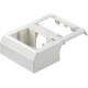 Panduit T70WC2WH Mounting Box - White - Polyvinyl Chloride (PVC) - TAA Compliance T70WC2WH