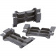 Panduit T70WR-X Cable Retainer - Cable Retainer - Gray - 10 Pack - Polyvinyl Chloride (PVC) - TAA Compliance T70WR-X