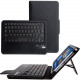 I-Blason Keyboard/Cover Case (Portfolio) for 8" Tablet - Black - Leather TAB3-8-KB-BLACK