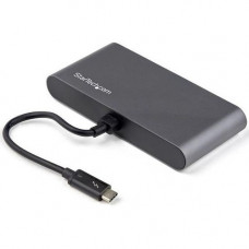 Startech.Com Thunderbolt 3 Mini Dock - Portable Dual Monitor TB3 Laptop Docking Station HDMI 4K 60Hz - 2x USB-A & GbE - 11" (28cm) cable - Thunderbolt 3 mini dock - 40Gb video & data/dual monitor HDMI 4K 60Hz/2x USB-A (3.0/2.0)/GbE - Portable